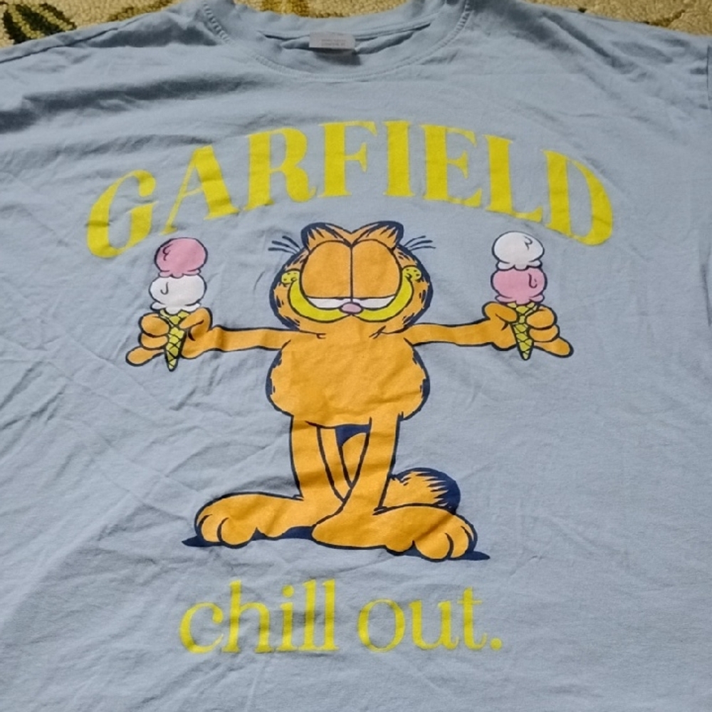Garfield Chill Out Blue T-Shirt